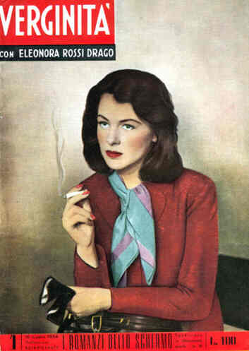 I ROMANZI DELLO SCHERMO magazine side cover Issue 1 10 July 1954