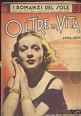 I ROMANZI DEL SOLE magazine side cover Issue 66 3 April 1937