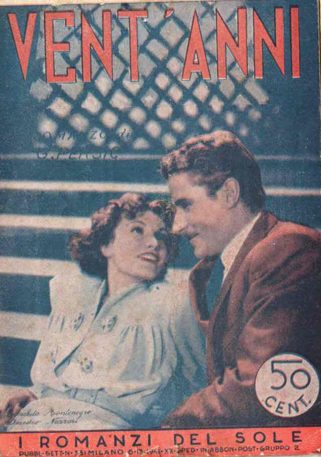 I ROMANZI DEL SOLE magazine side cover Issue 331 6 December 1941