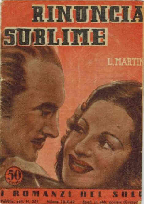 I ROMANZI DEL SOLE magazine side cover Issue 354 18 April 1942