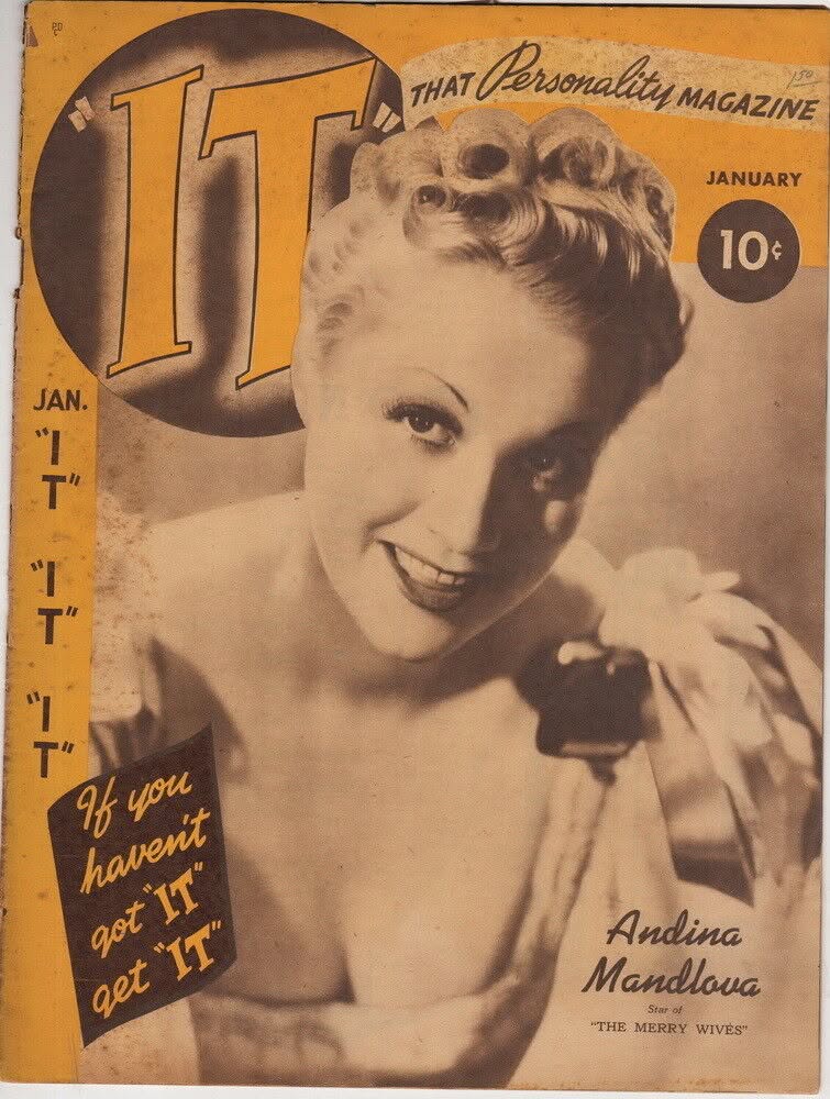 IT (40s) magazine side cover  Vol 1 No 4  January 1941