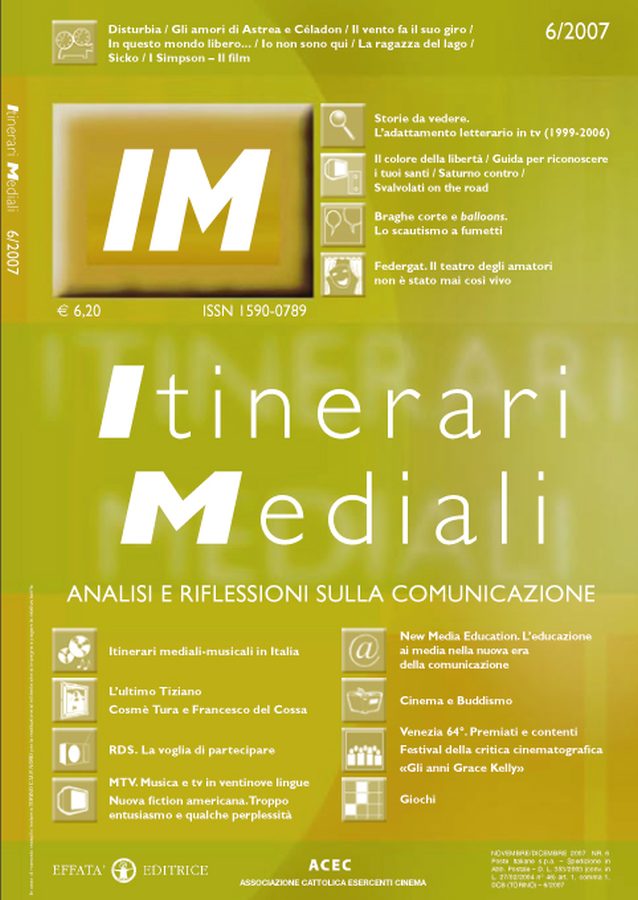 ITINERARI MEDIALI magazine side cover Issue 6  2007