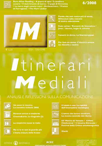 ITINERARI MEDIALI magazine side cover Issue 6  2008