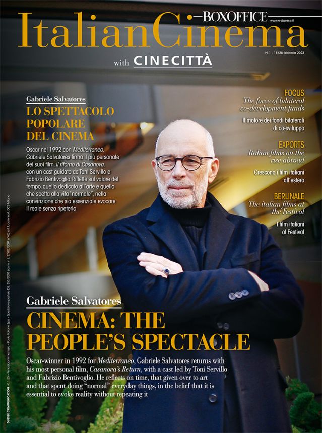 ITALIAN CINEMA magazine side cover Issue 1  February 2023