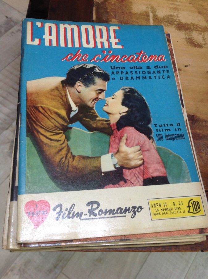 I VOSTRI FILM-ROMANZO magazine side cover Issue 33 15 April 1955