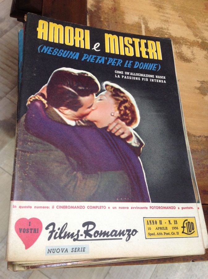 I VOSTRI FILM-ROMANZO magazine side cover Issue 13 10 April 1956