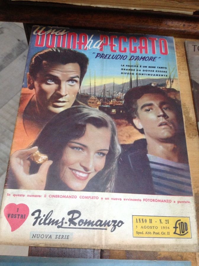 I VOSTRI FILM-ROMANZO magazine side cover Issue 21 5 August 1956