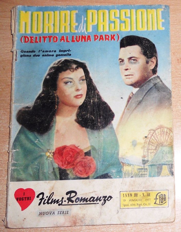 I VOSTRI FILM-ROMANZO magazine side cover Issue 41 19 May 1957