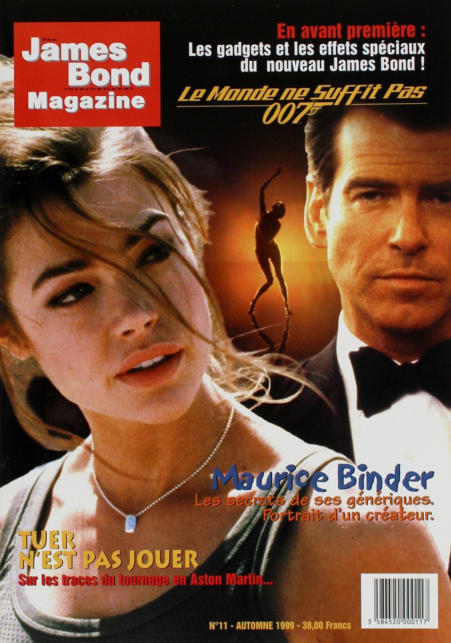 JAMES BOND magazine side cover Issue 11 Autumn 1999