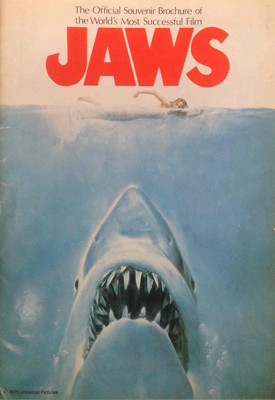 JAWS magazine side cover  1975