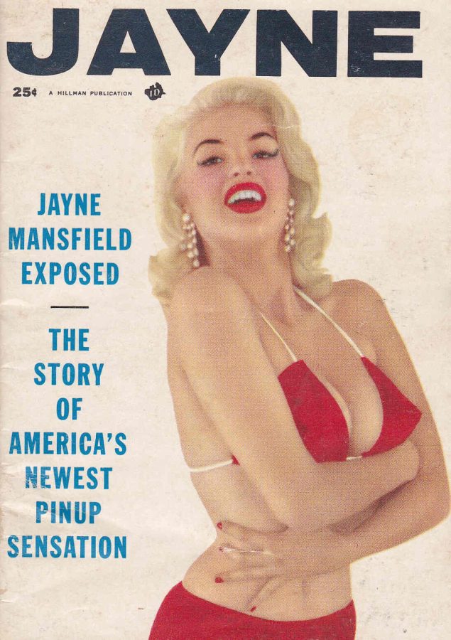 JAYNE magazine side cover  1956