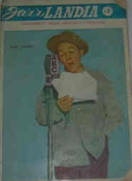 JAZZLANDIA magazine side cover Issue 1 December 1953
