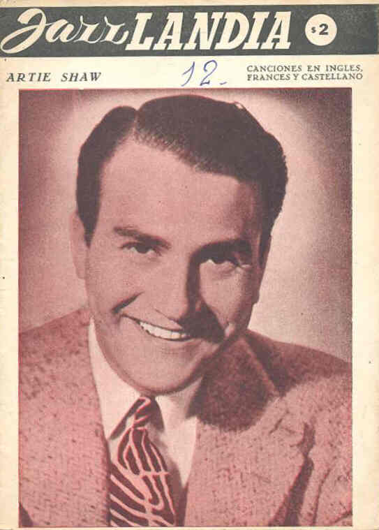 JAZZLANDIA magazine side cover Issue 12 November 1954