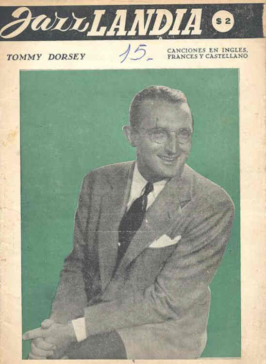 JAZZLANDIA magazine side cover Issue 15 February/March 1955