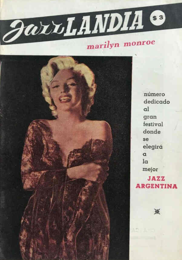 JAZZLANDIA magazine side cover Issue 17 May 1955