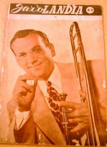 JAZZLANDIA magazine side cover Issue 19 July 1955