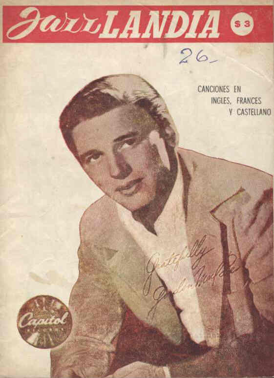 JAZZLANDIA magazine side cover Issue 26 March 1956