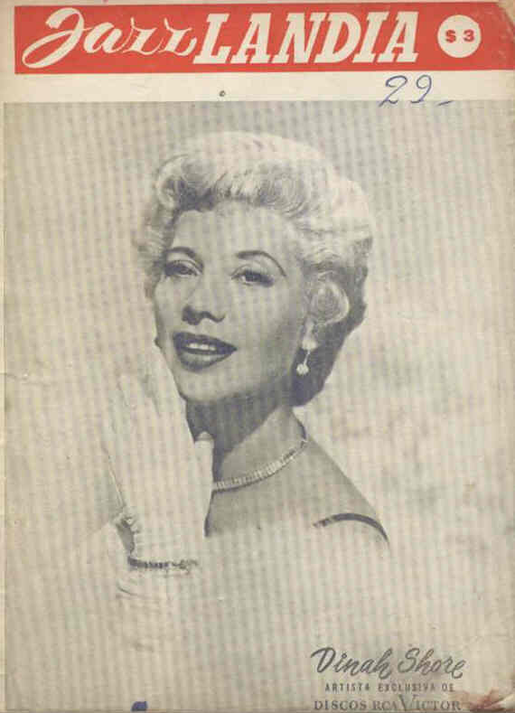 JAZZLANDIA magazine side cover Issue 29 June 1956