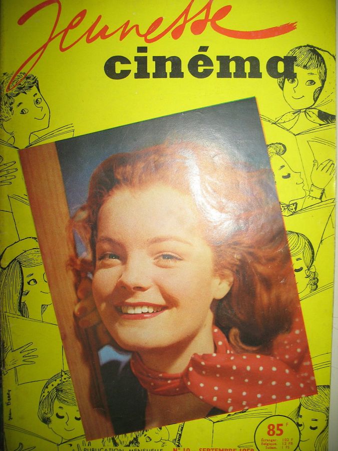 JEUNESSE CINEMA magazine side cover Issue 10 September 1958