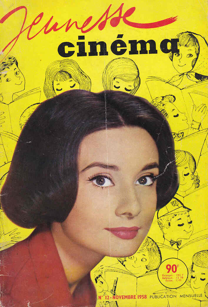 JEUNESSE CINEMA magazine side cover Issue 12 November 1958