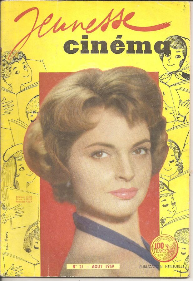 JEUNESSE CINEMA magazine side cover Issue 21 August 1959