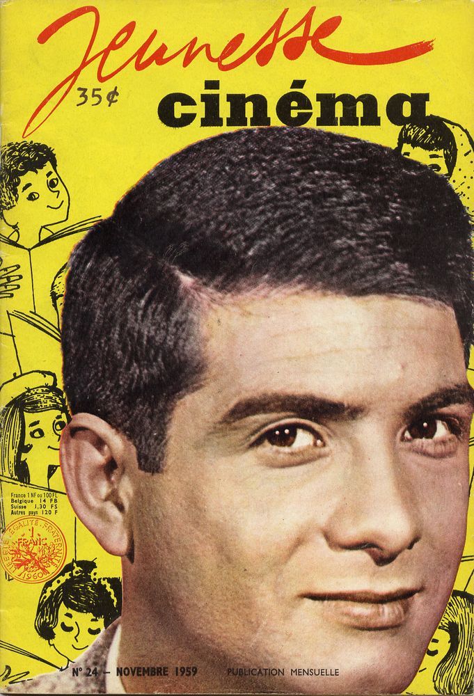 JEUNESSE CINEMA magazine side cover Issue 24 November 1959