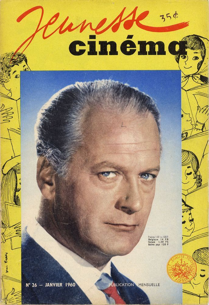 JEUNESSE CINEMA magazine side cover Issue 26 January 1960
