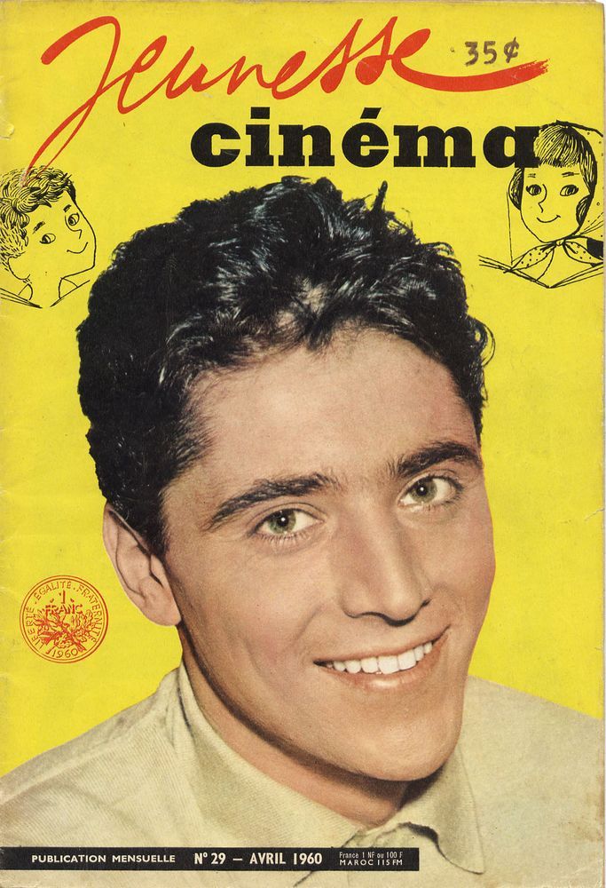 JEUNESSE CINEMA magazine side cover Issue 29 April 1960