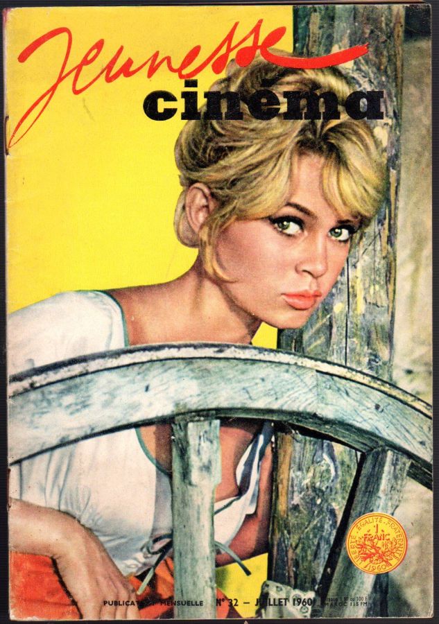 JEUNESSE CINEMA magazine side cover Issue 32 July 1960