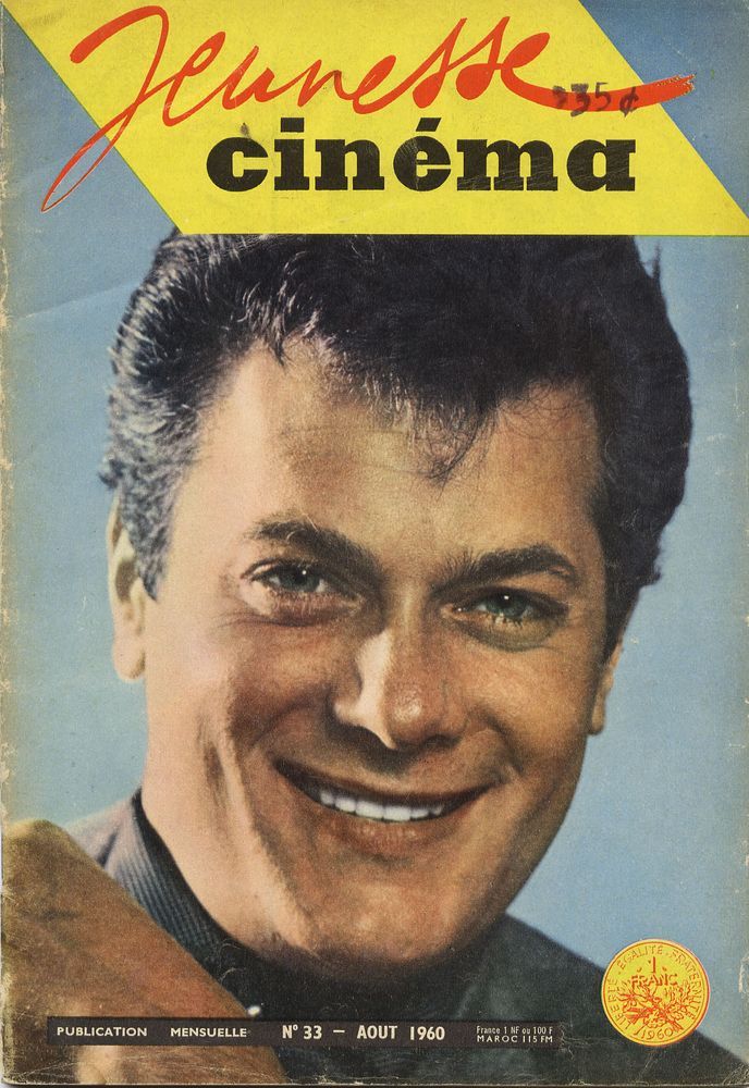 JEUNESSE CINEMA magazine side cover Issue 33 August 1960