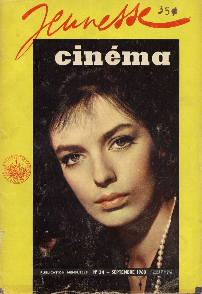 JEUNESSE CINEMA magazine side cover Issue 34 September 1960