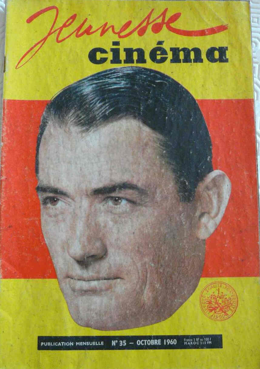 JEUNESSE CINEMA magazine side cover Issue 35 October 1960