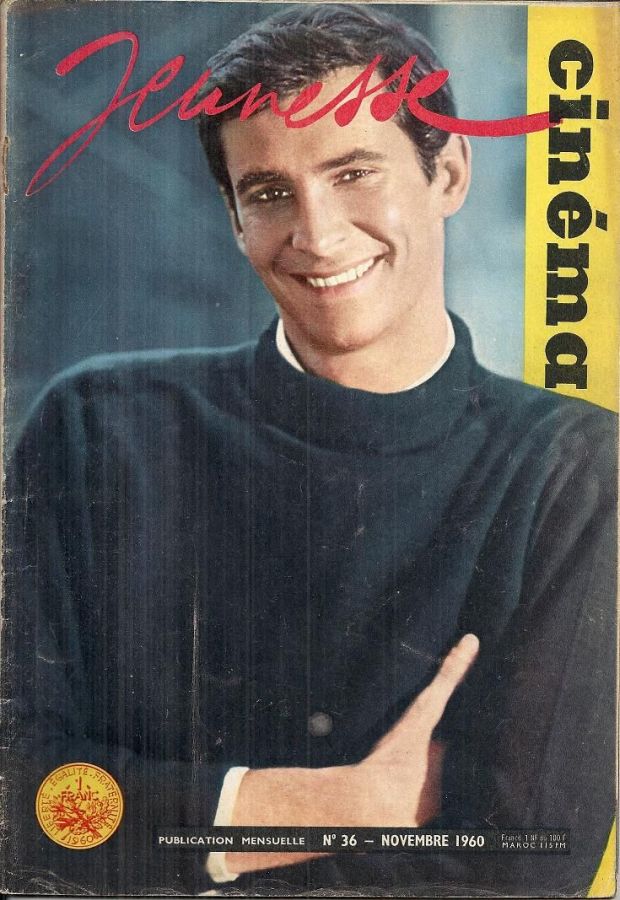 JEUNESSE CINEMA magazine side cover Issue 36 November 1960