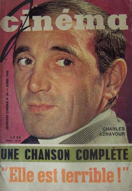 JEUNESSE CINEMA magazine side cover Issue 65 April 1963