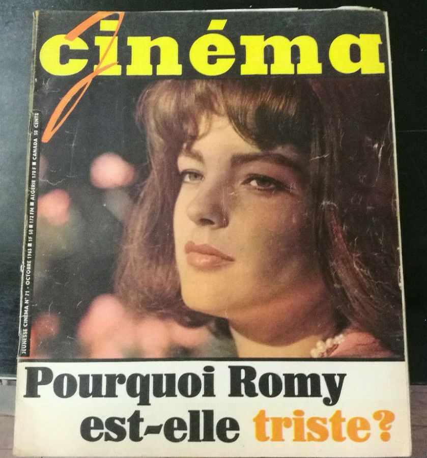 JEUNESSE CINEMA magazine side cover Issue 71 October 1963