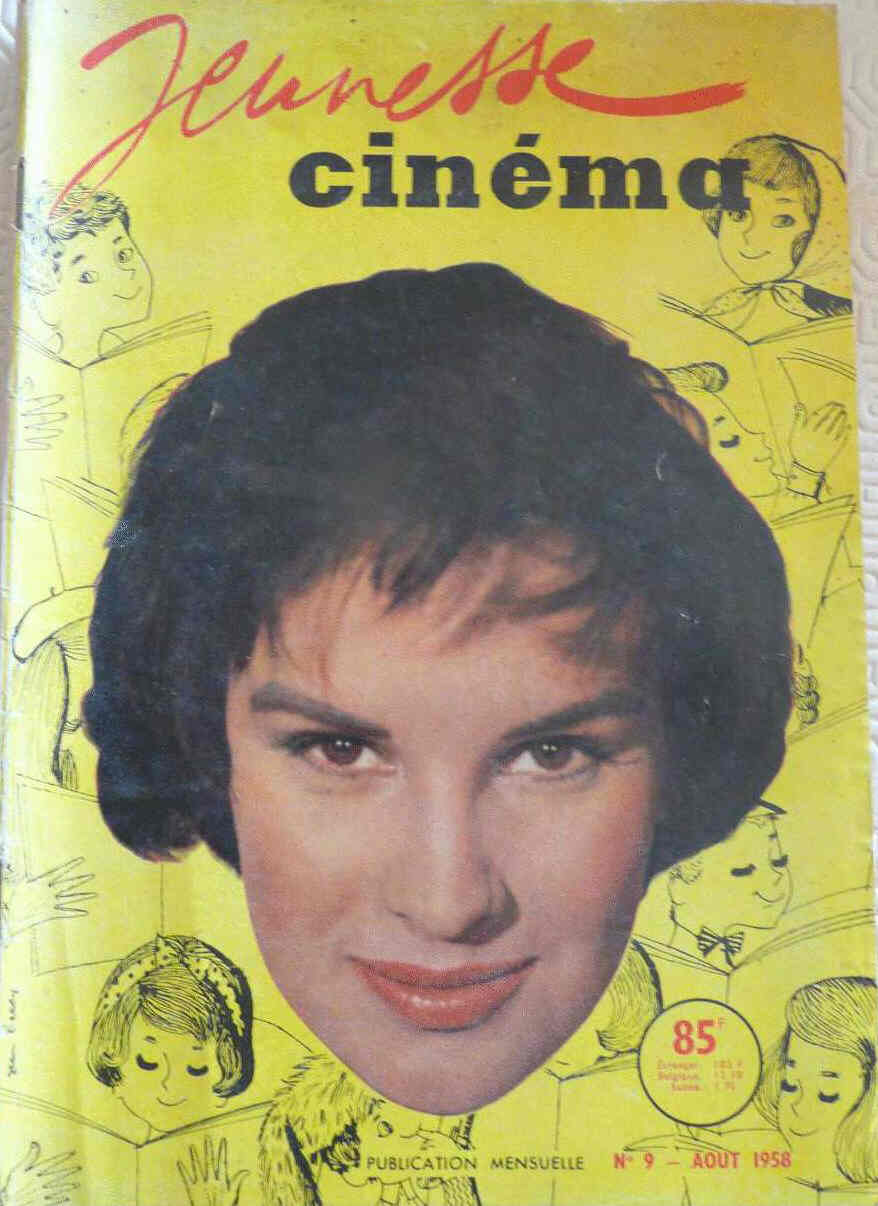 JEUNESSE CINEMA magazine side cover Issue 9 August 1958
