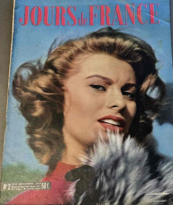 JOURS DE FRANCE magazine side cover Issue 2 18 November 1954