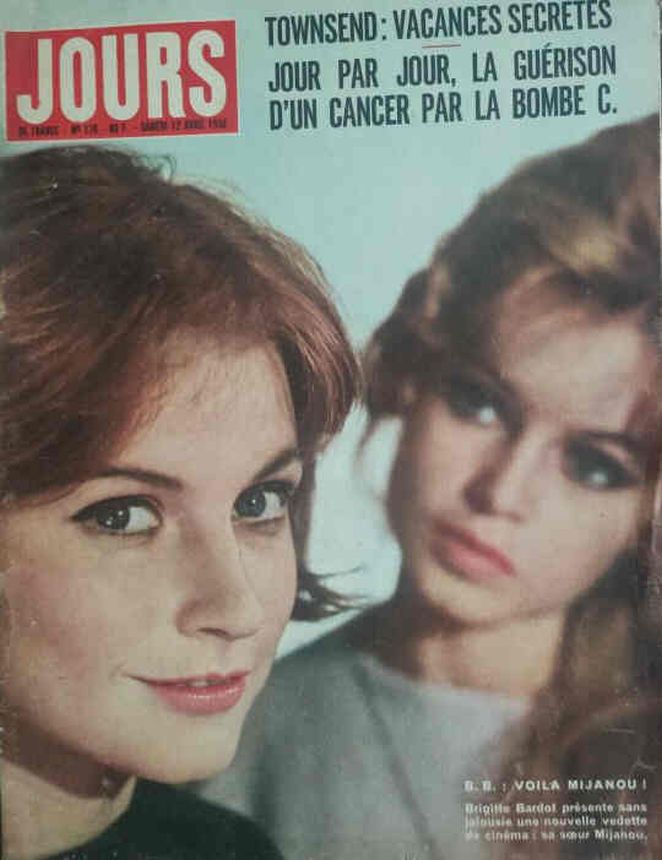 JOURS DE FRANCE magazine side cover Issue 178 12 April 1958