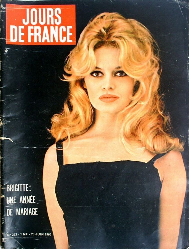 JOURS DE FRANCE magazine side cover Issue 293 25 June 1960