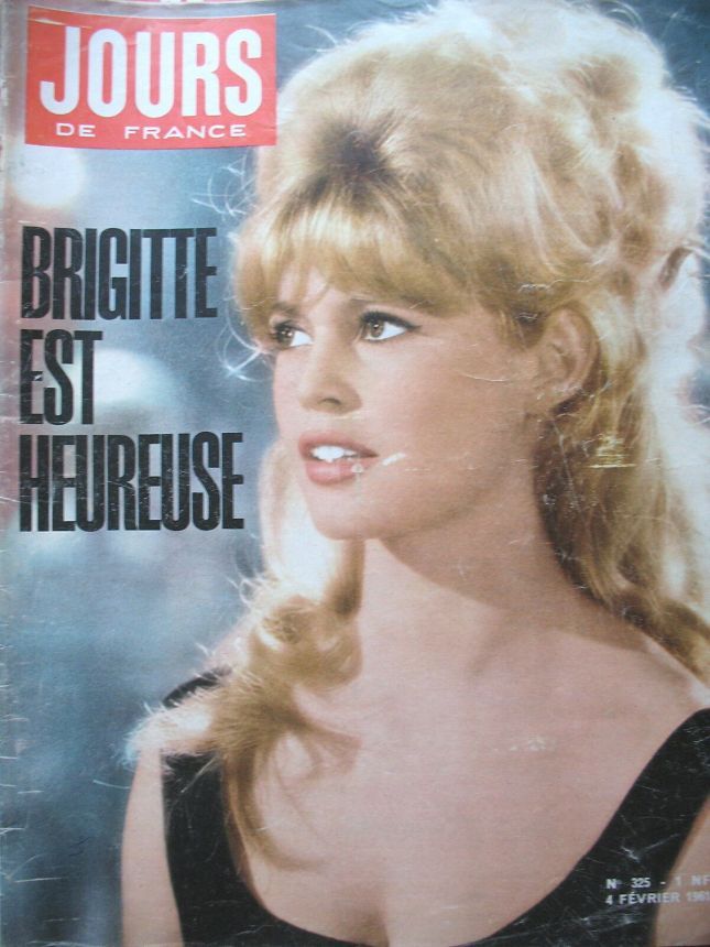 JOURS DE FRANCE magazine side cover Issue 325 4 February 1961