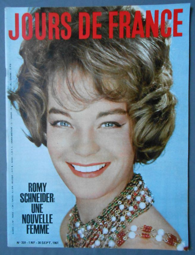 JOURS DE FRANCE magazine side cover Issue 359 30 September 1961