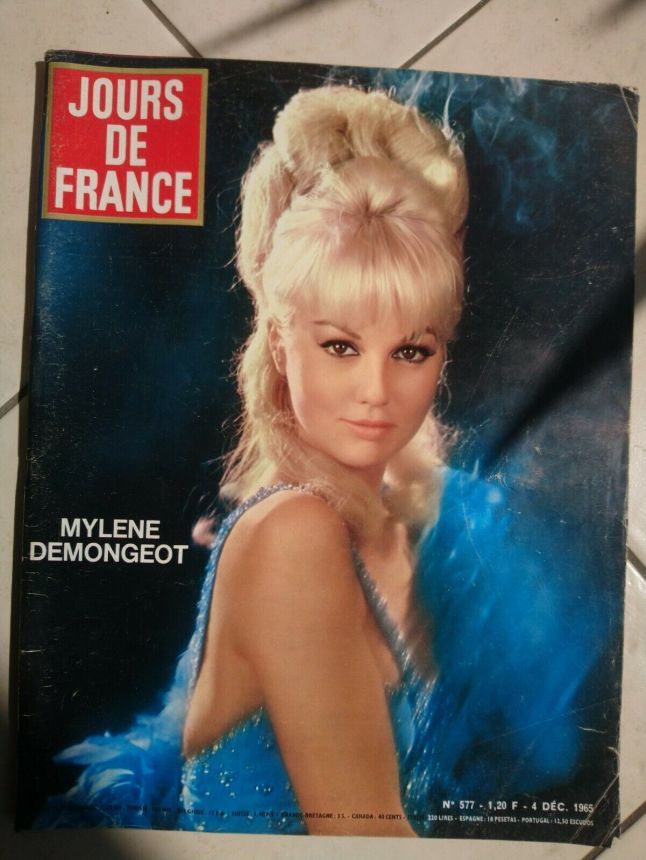JOURS DE FRANCE magazine side cover Issue 577 4 December 1965