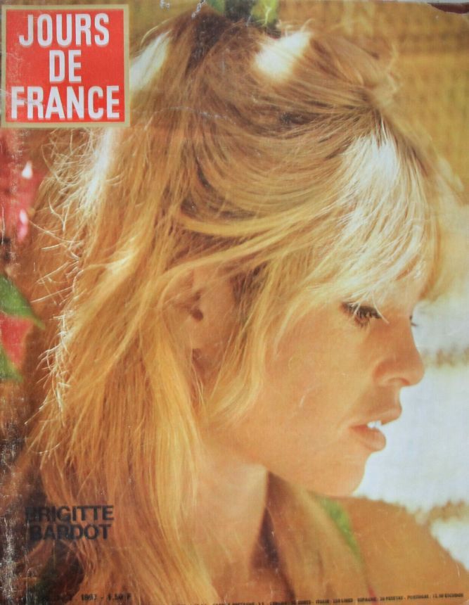JOURS DE FRANCE magazine side cover Issue 675 14 October 1967