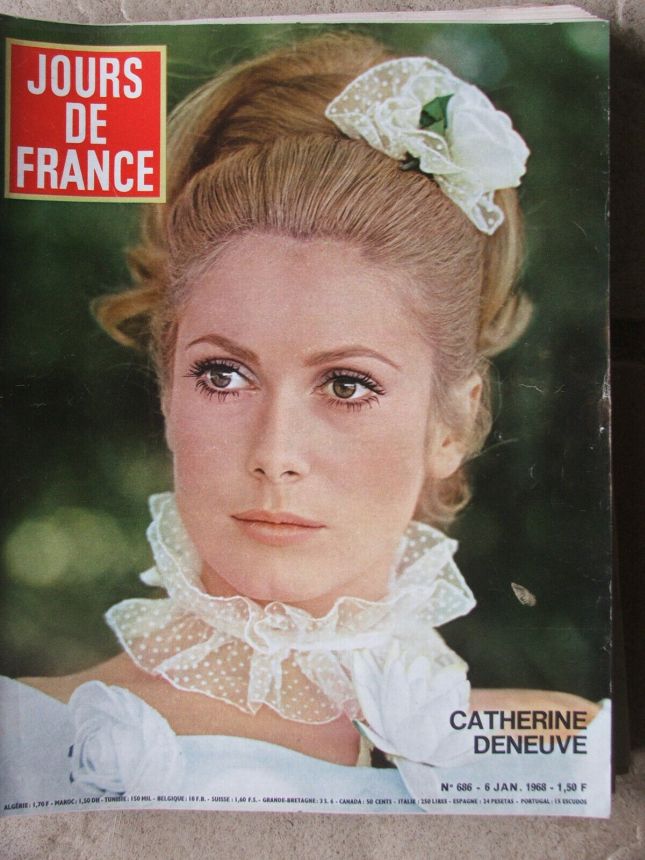 JOURS DE FRANCE magazine side cover Issue 686 6 January 1968