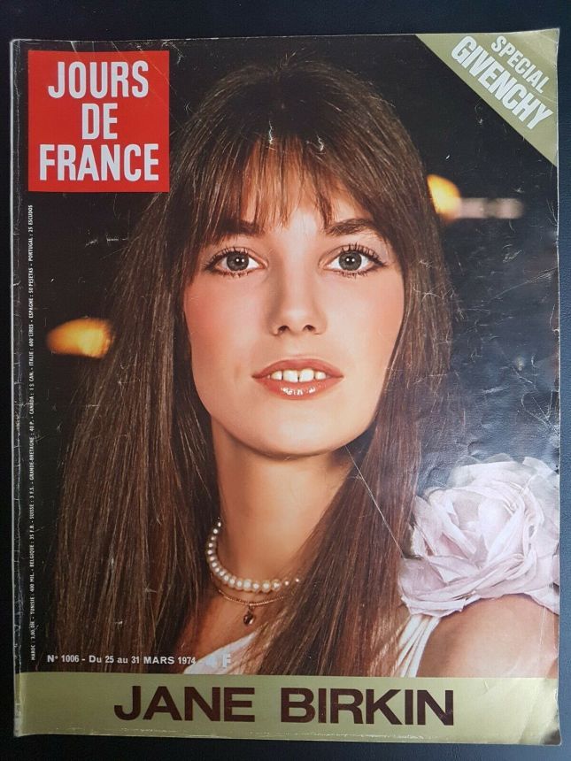 JOURS DE FRANCE magazine side cover Issue 1006 25 March 1974
