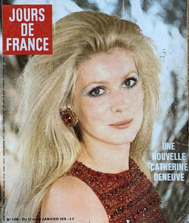 JOURS DE FRANCE magazine side cover Issue 1100 12 January 1976
