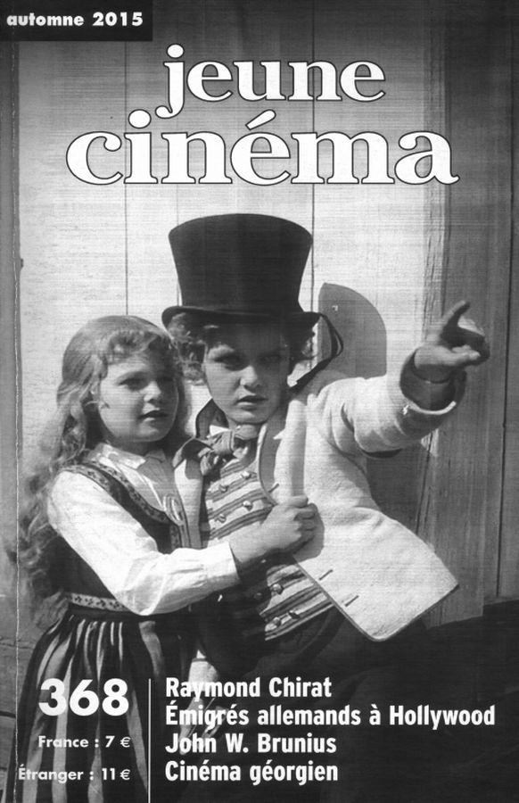 JEUNE CINEMA magazine side cover Issue 368 Autumn 2015