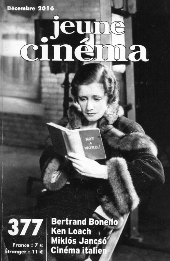 JEUNE CINEMA magazine side cover Issue 377 December 2016