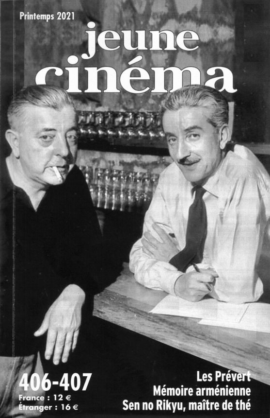 JEUNE CINEMA magazine side cover Issue 406-7 Spring 2021