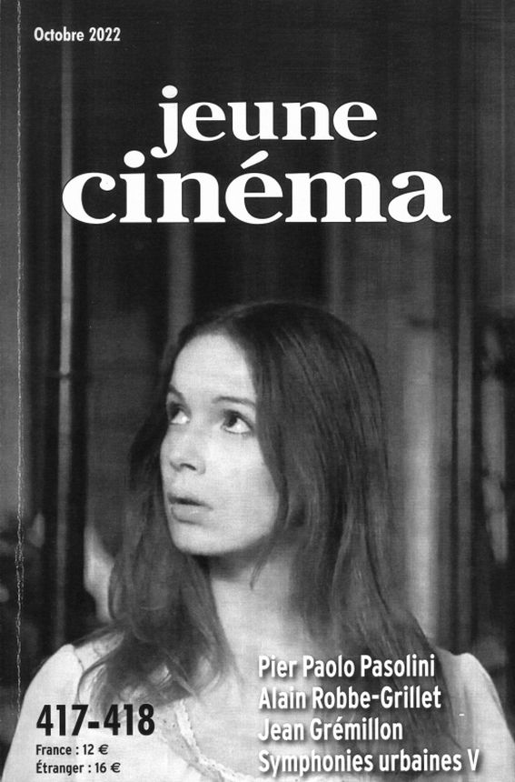 JEUNE CINEMA magazine side cover Issue 417-8  October 2022